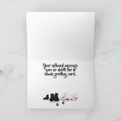 クリスマス アイススケート 挨拶 クリスマスソング カード (内部)