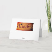 クリスマス アイススケート 猫 V2 カード (裏面)