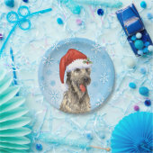 クリスマス・アイリッシュ・ウルフハウンド ペーパープレート (パーティー)