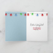 クリスマス・アイリッシュ・セッター・ドッグ シーズンカード (内部)