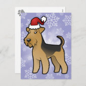 クリスマス・アイレデール・テリア シーズンポストカード (正面/裏面)