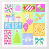 クリスマス・アドベント・カレンダー ウィンドウサイン (シート)