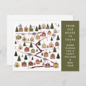 クリスマス・アドベント・カレンダー シーズンポストカード (正面/裏面)