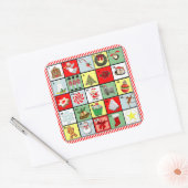 クリスマス・アドベント・カレンダー スクエアシール (封筒)