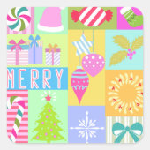 クリスマス・アドベント・カレンダー スクエアシール (正面)