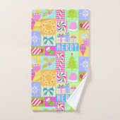 クリスマス・アドベント・カレンダー バスタオルセット (ハンドタオル)