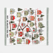 クリスマス・アドベント・カレンダー フリースブランケット (正面(横))