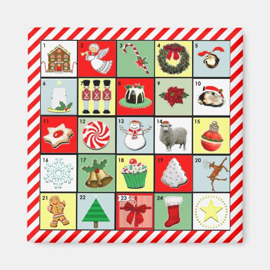 クリスマス・アドベント・カレンダー マグネット (正面)