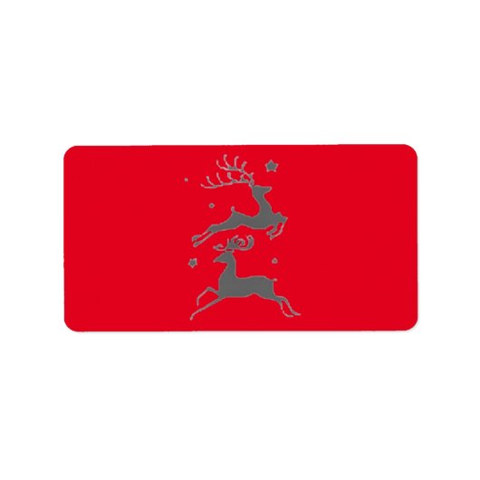 クリスマス アドレス ラベル 季節のグリーティング (正面)