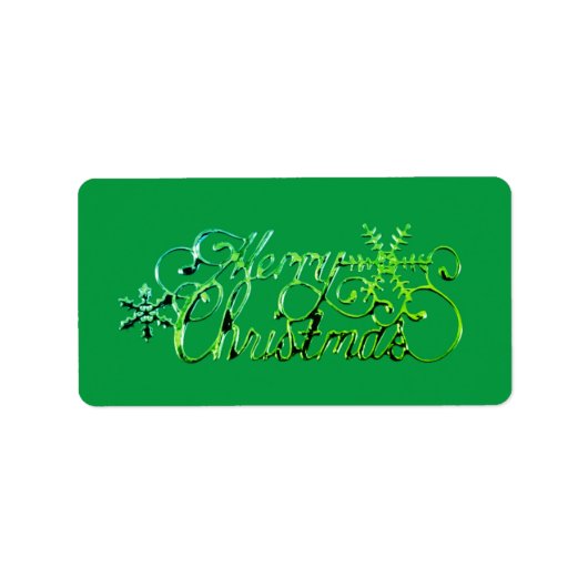 クリスマス アドレス ラベル 季節のグリーティング (正面)