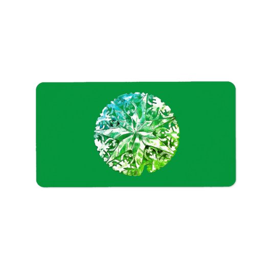 クリスマス アドレス ラベル 季節のグリーティング (正面)