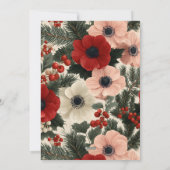 クリスマス アネモネ 花のホリデー 3写真 (裏面)