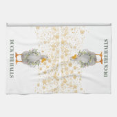 クリスマス・アヒル・ザ・ホール キッチンタオル (横)