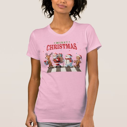 クリスマス・アビーロード Tシャツ (正面)