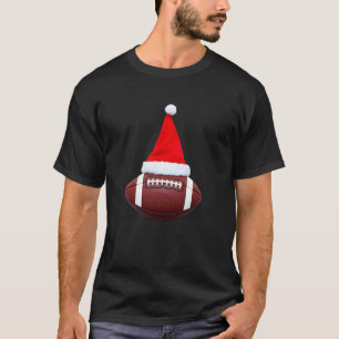 クリスマス アメリカンフットボール サンタの帽子 (2) Tシャツ