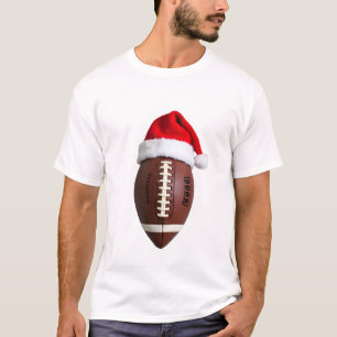 クリスマス アメリカンフットボール サンタの帽子 (2) Tシャツ