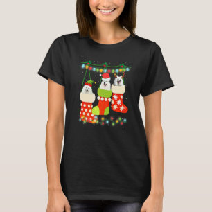 クリスマス アメリカン エスキモー ソックス Xmas トナカイ サンタクロース Tシャツ