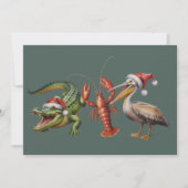 クリスマス アリゲーター ペリカン ザリガニ ゴース 動物 (正面)