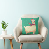 クリスマス・アルパカ クッション (椅子)
