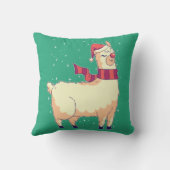 クリスマス・アルパカ クッション (裏面)