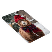 クリスマス・アルパカ マグネット (右側)