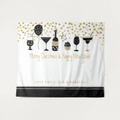 クリスマス アーティスティック バーチャルパーティー 背景 名前 タペストリー (正面(横))