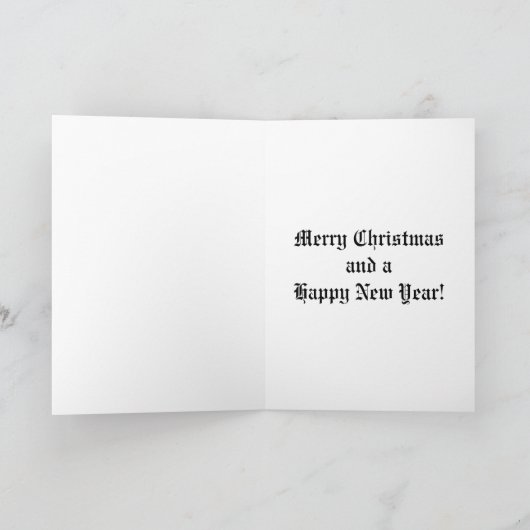 クリスマス・イエスがドアをノックする シーズンカード (内部)