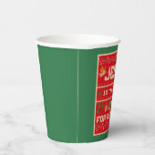 クリスマス・イエスが季節の理由だ 紙コップ (右)