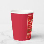 クリスマス・イエスが季節の理由だ 紙コップ (右)