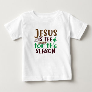 クリスマス・イエスが季節の理由です ベビーTシャツ