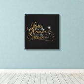 クリスマス・イエスが季節の理由 キャンバスプリント (インサイチュ (ウッドフロア))