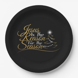 クリスマス・イエスが季節の理由 ペーパープレート