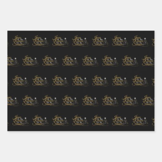 クリスマス・イエスが季節の理由 ラッピングペーパーシート (正面)