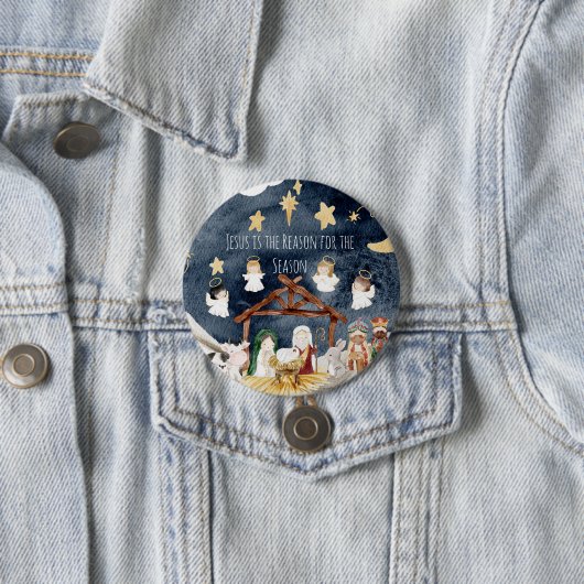 クリスマス「イエスが季節の理由」 缶バッジ (インサイチュ)