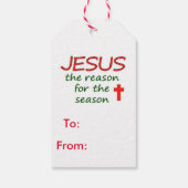 クリスマス・イエスの季節の理由 ギフトタグ (裏面)