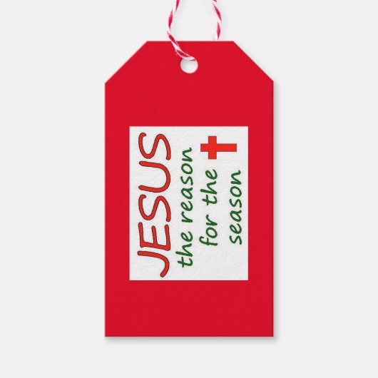 クリスマス・イエスの季節の理由 ギフトタグ (正面)