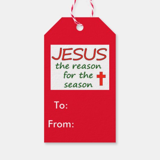 クリスマス・イエスの季節の理由 ギフトタグ (裏面)