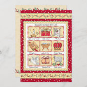 クリスマス… イエス・キリストの名前… 平らなカード! シーズンカード (正面/裏面)