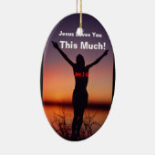 クリスマス・イエス セラミックオーナメント (右)