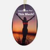 クリスマス・イエス セラミックオーナメント (左)