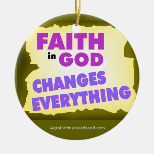 クリスマス・イエス セラミックオーナメント (正面)