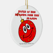 クリスマス・イエス セラミックオーナメント (右)