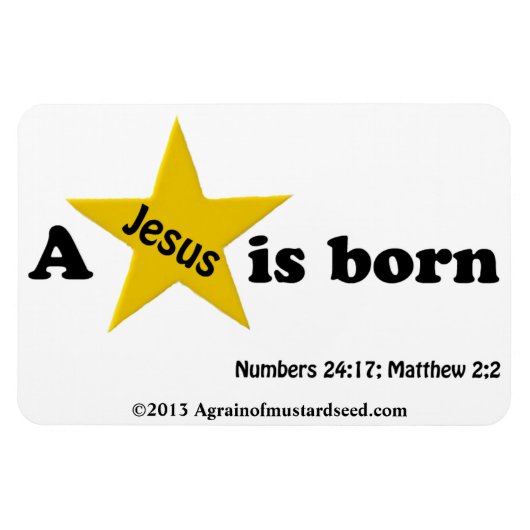 クリスマス・イエス マグネット (横)