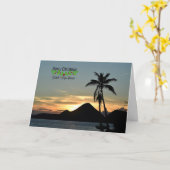 クリスマス、イギリスヴァージン諸島 カード (黄色い花)