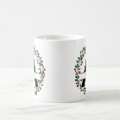 クリスマス+イニシャル+名入れ コーヒーマグカップ (中央)