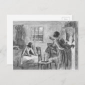 クリスマス・イブに目がさめる子ども シーズンポストカード (正面/裏面)