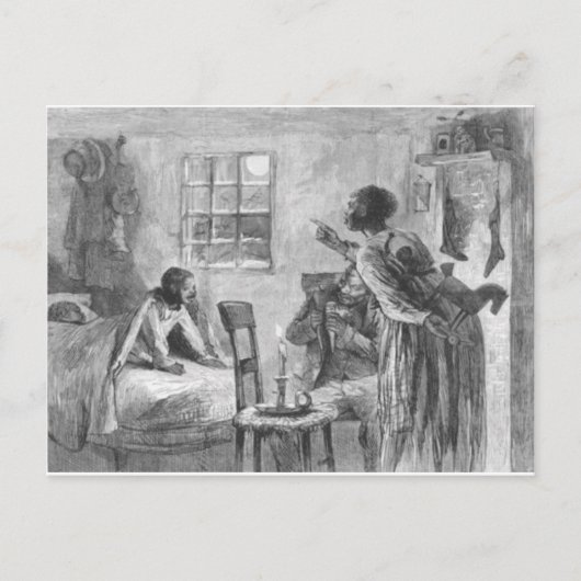 クリスマス・イブに目がさめる子ども シーズンポストカード (正面)