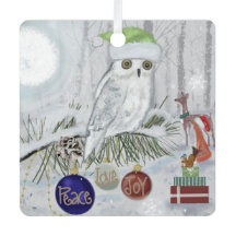 クリスマス・イブに訪れたスノーウィークフクロウと友人