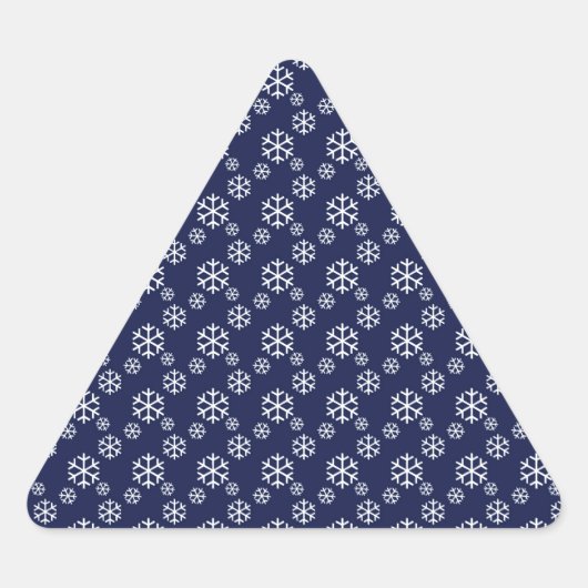 クリスマス・イブに雪が降る 三角形シール (正面)