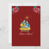 クリスマス・イブのロウソクの光の礼拝 招待状 (裏面)